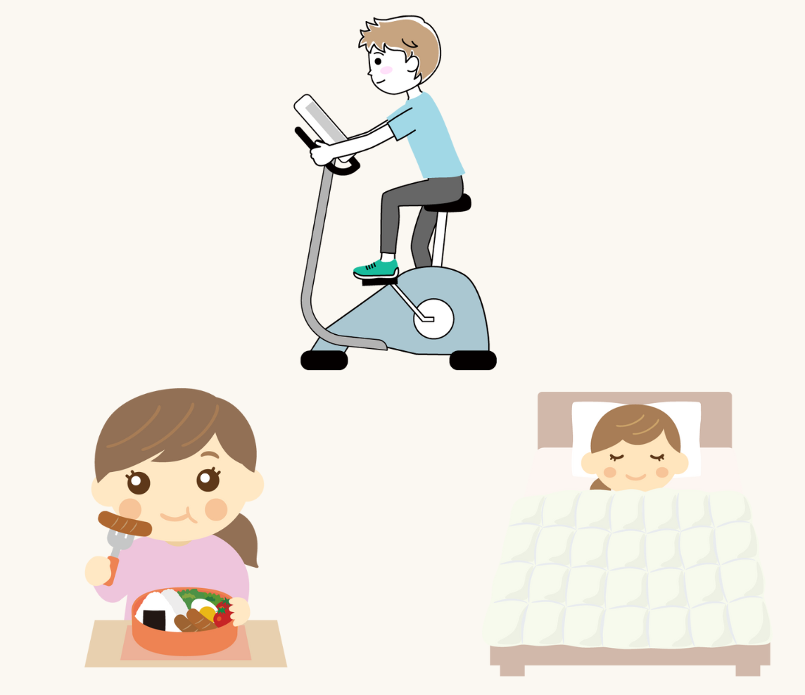 食事、睡眠、運動